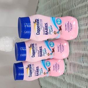 Coppertone sunscreen lotion with zinc oxide, Water Babies, New, 8 FL Ozs